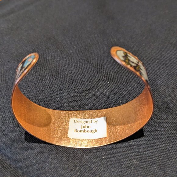 Stunning Native Indigenous Canada Copper Bracelet Bangle Spirit Bear - Picture 8 of 8